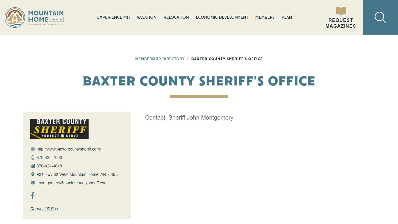 Baxter County Sheriff's Office - Mountain Home