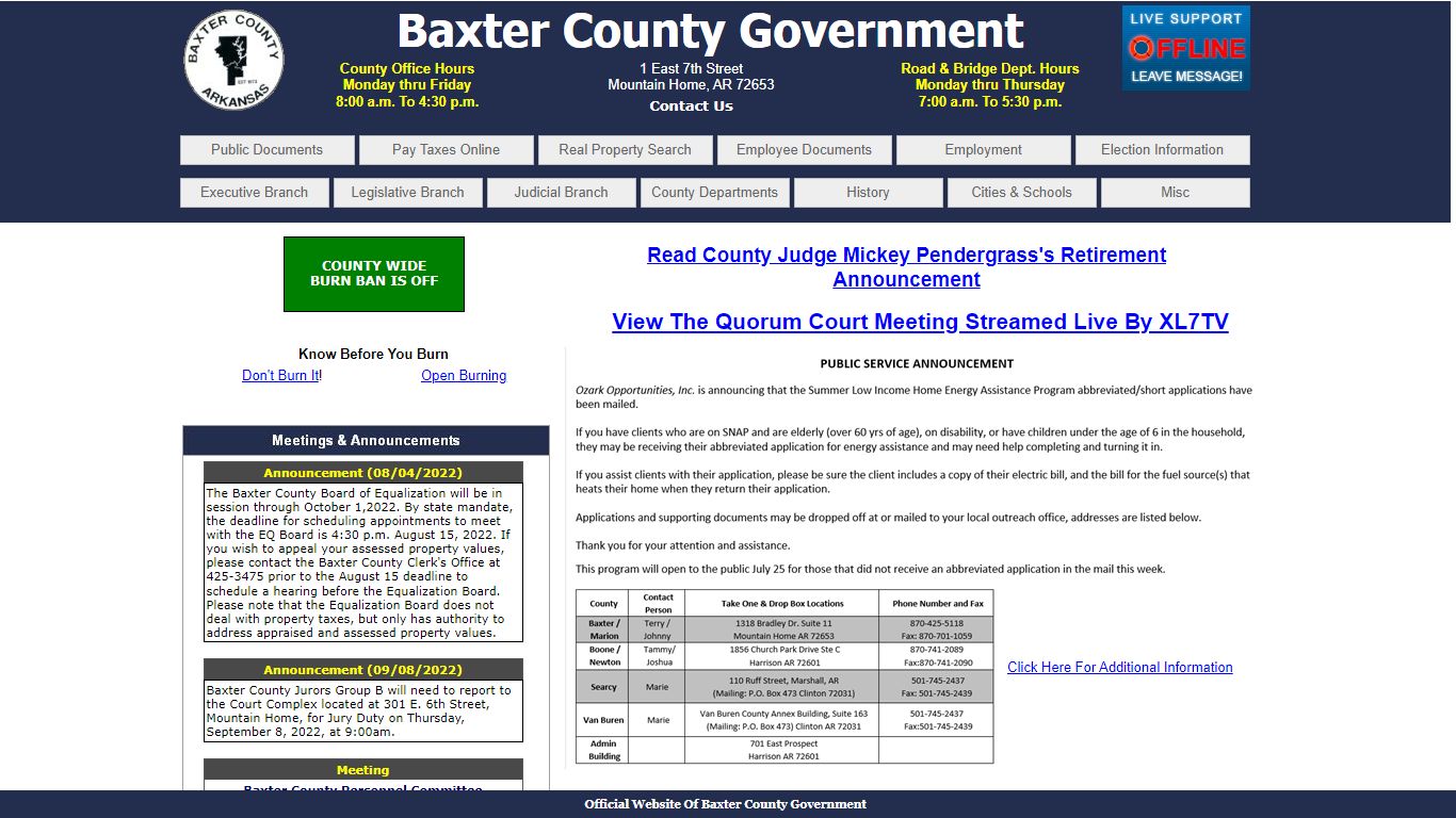 Baxter County Government - Arkansas