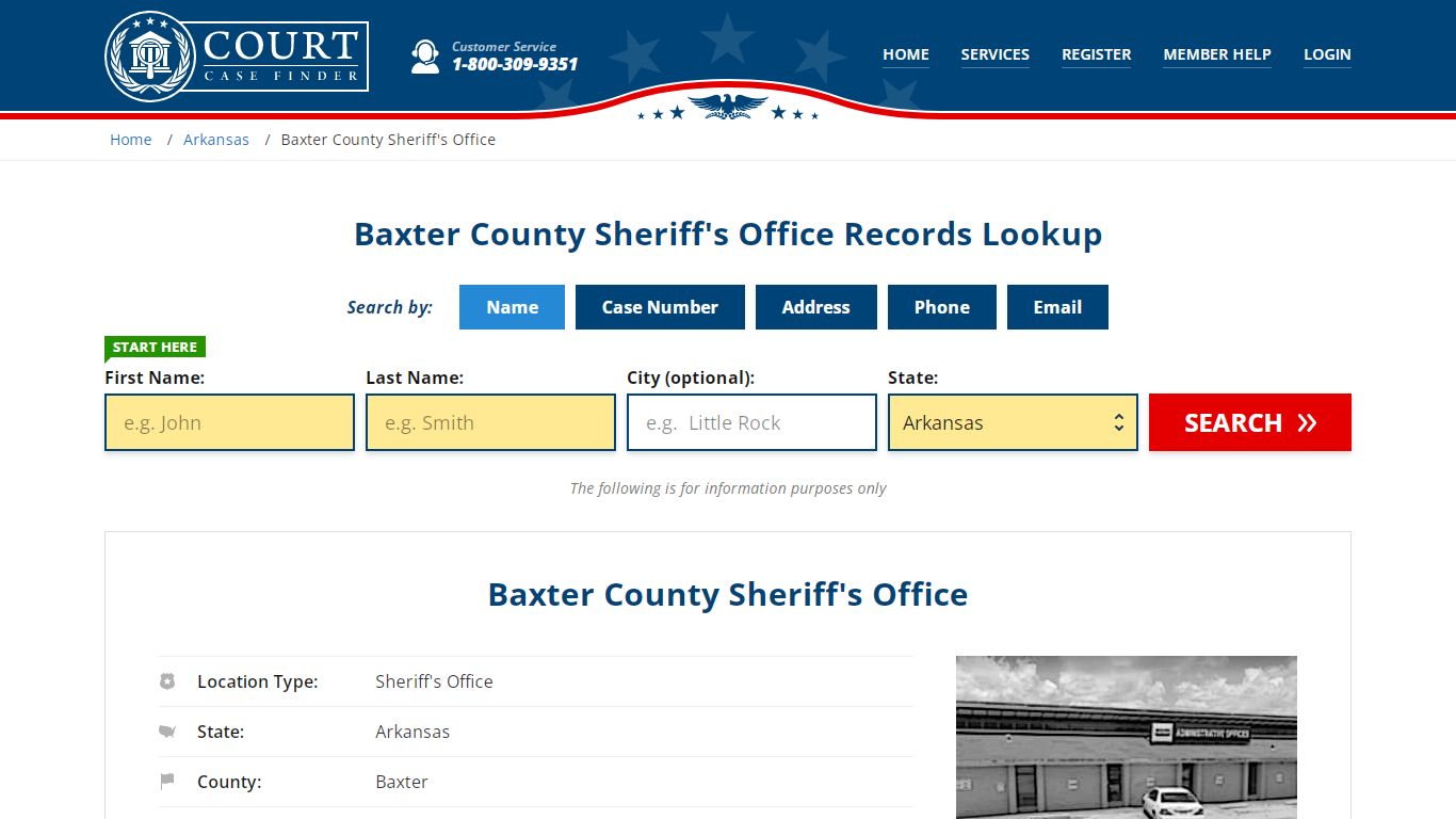 Baxter County Sheriff's Office | Mountain Home, AR Public Records